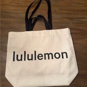 Lululemon Canvas Tote Bag